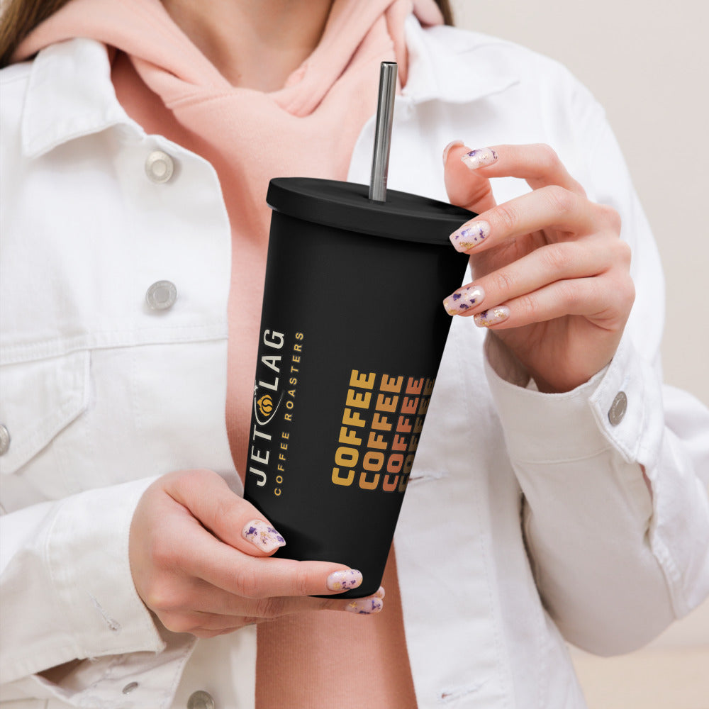 Vaso aislado con pajita 20 oz