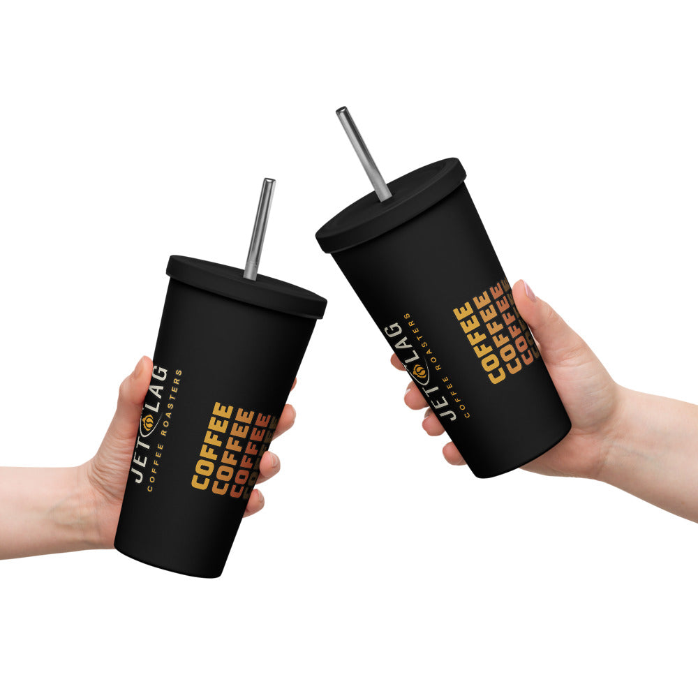 Vaso aislado con pajita 20 oz