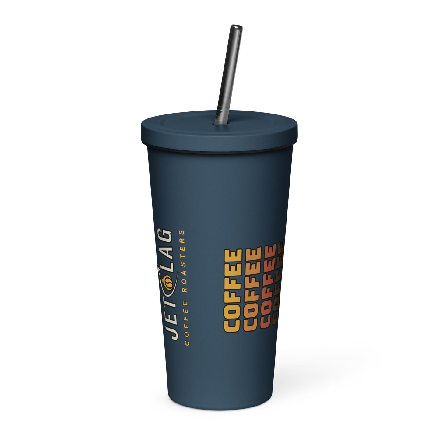 Vaso aislado con pajita 20 oz