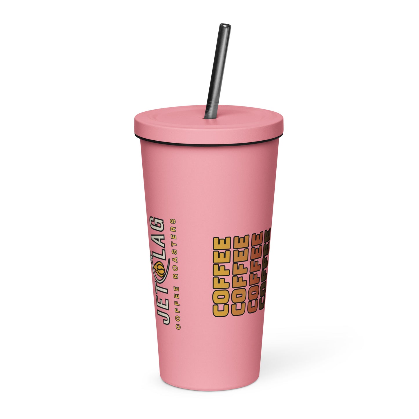 Vaso aislado con pajita 20 oz