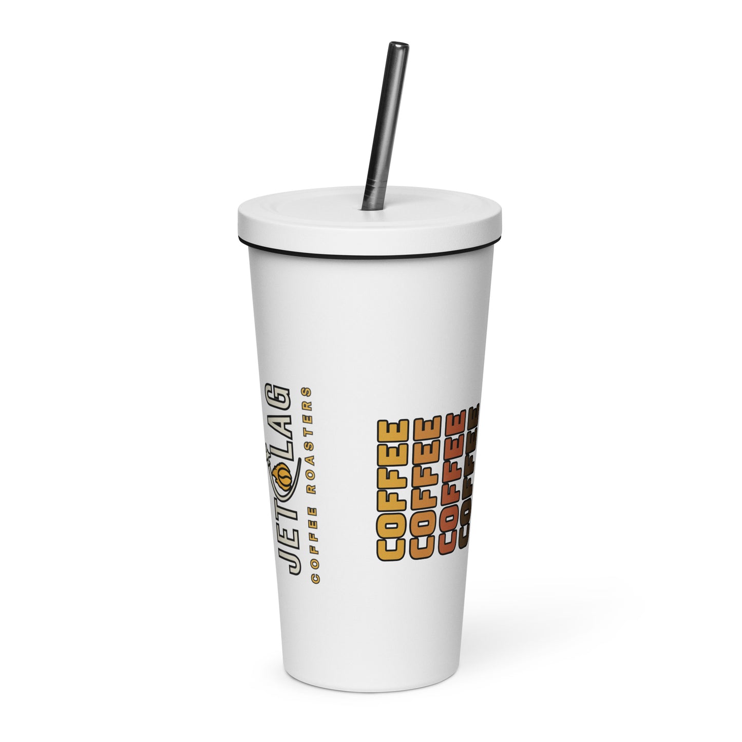 Vaso aislado con pajita 20 oz