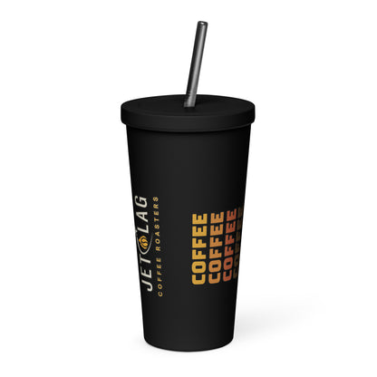 Insulated Tumbler With Straw 20 oz