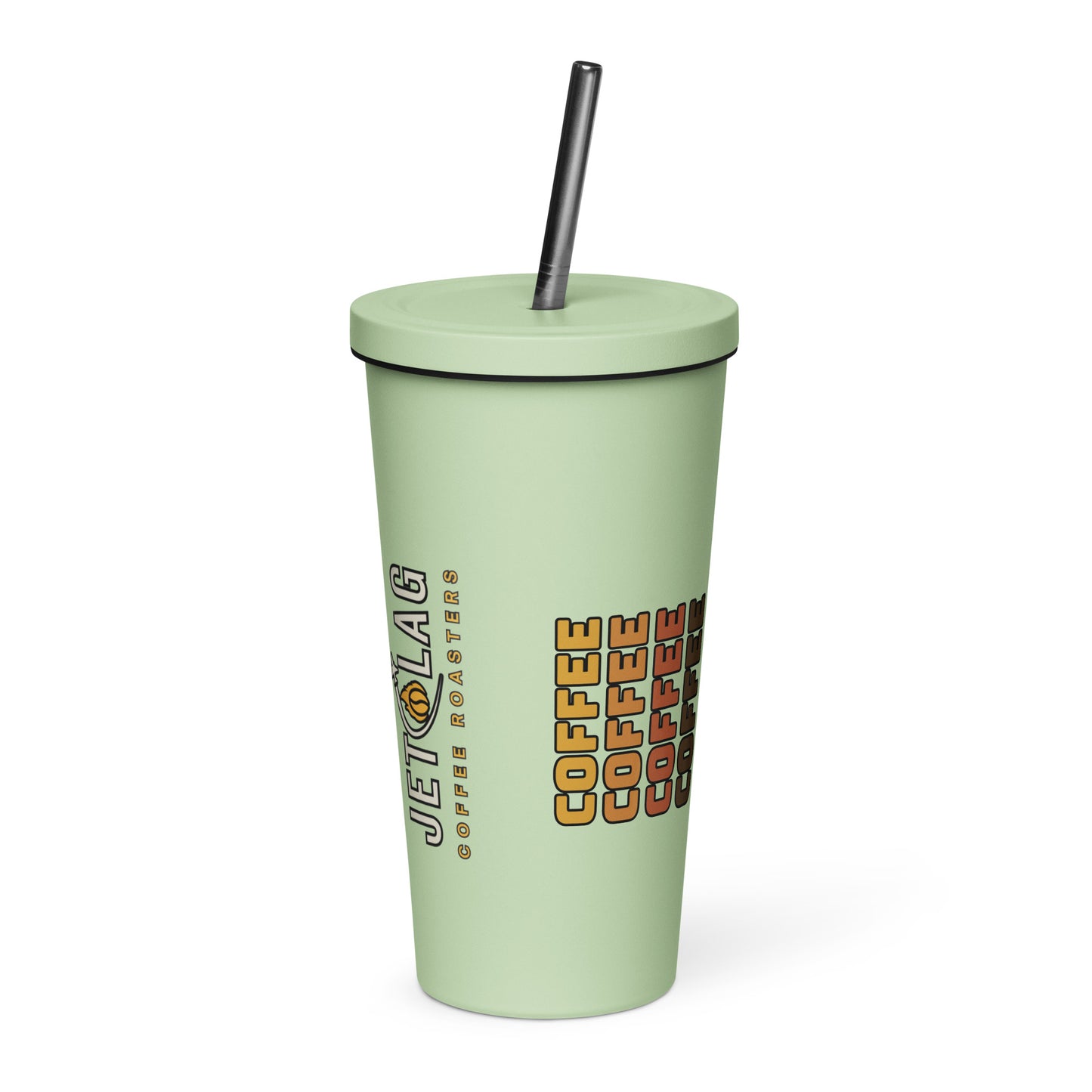 Insulated Tumbler With Straw 20 oz