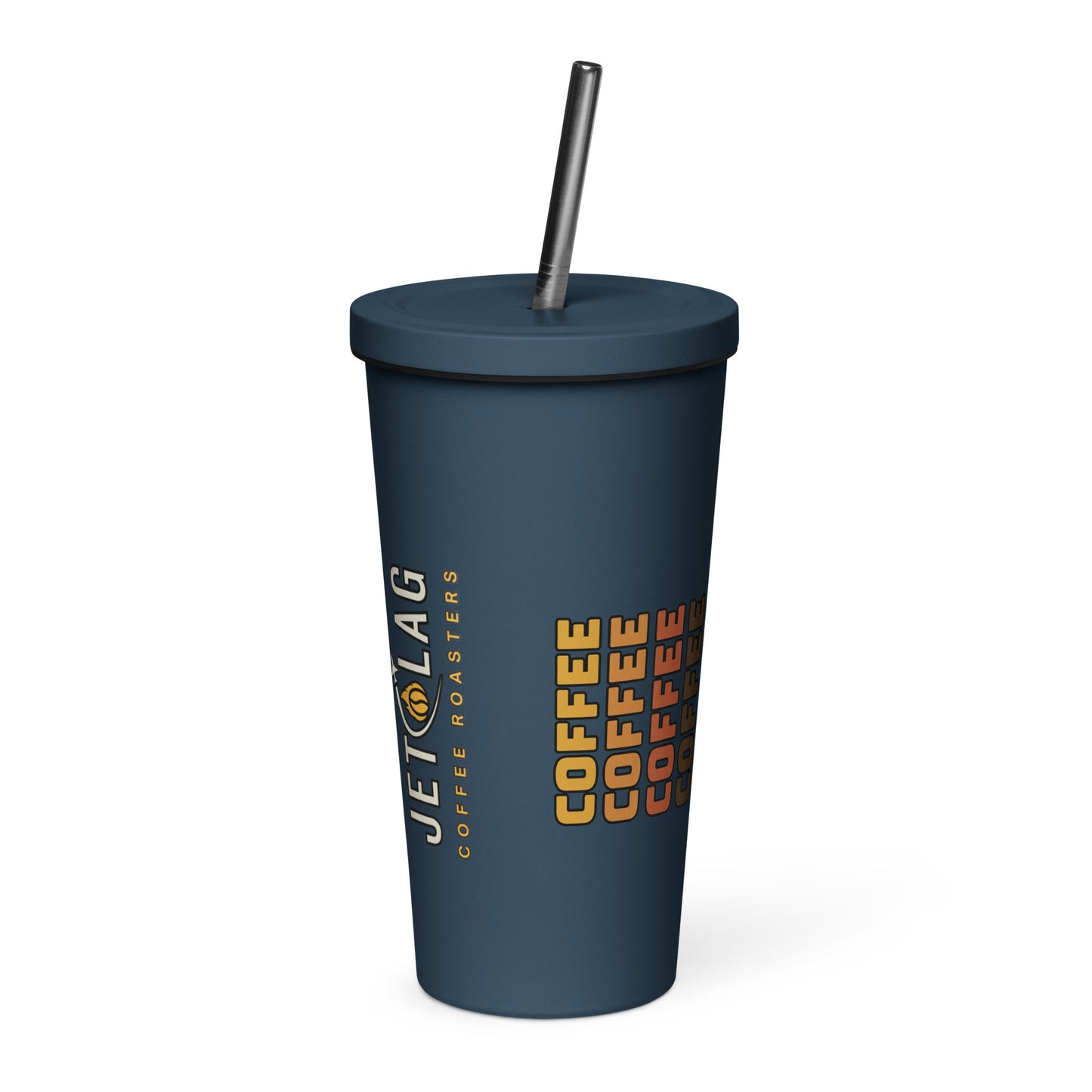 Insulated Tumbler With Straw 20 oz