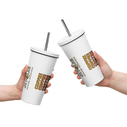 Insulated Tumbler With Straw 20 oz